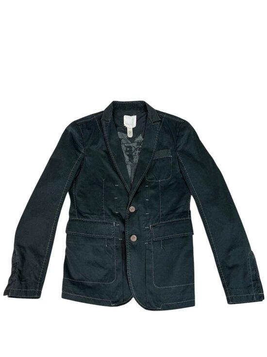 Vintage Diesel Men’s Black Cotton Fitted Blazer Men's Size Small